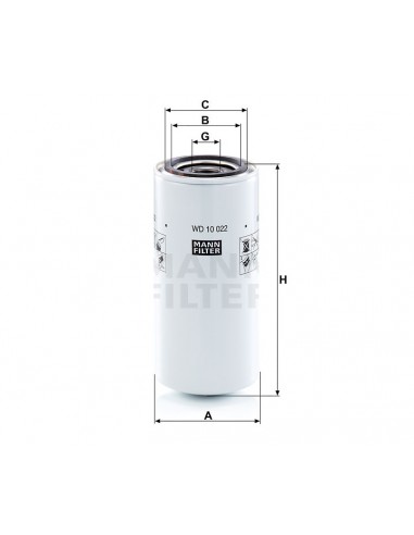 Hidraulikos filtras WD 10 022