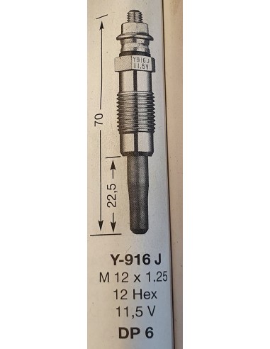 Žvakė pakaitinimo NGK Y-916J 5906